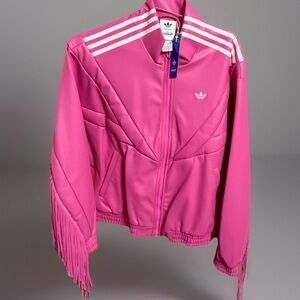 Adidas x Minecraft Pink Bomber Jacket with Fringe (Unisex) NWT